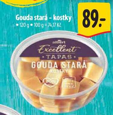 Gouda stará - kostky, 120 g 