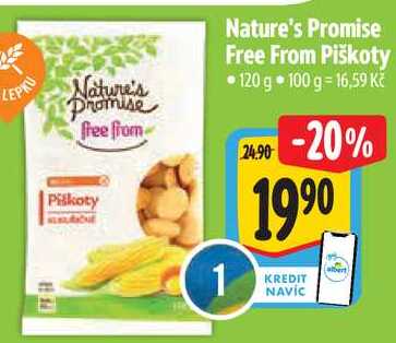 Nature's Promise Free From Piškoty, 120 g 