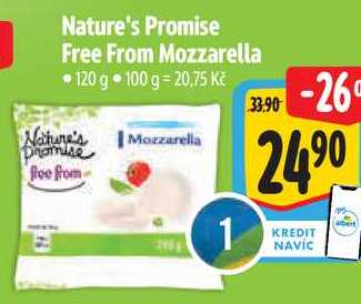Nature's Promise Free From Mozzarella, 120 g