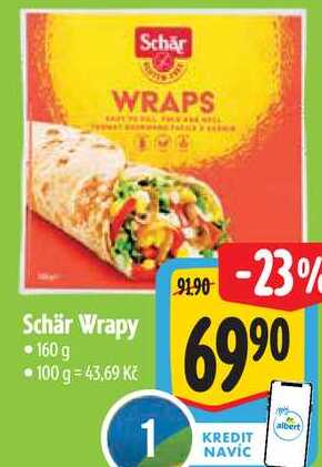Schär Wrapy, 160 g