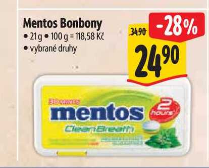 Mentos Bonbony 21 g  