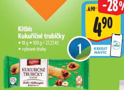 Kitbis Kukuřičné trubičky, 18 g
