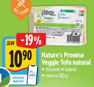 Nature's Promise Veggie Tofu natural, cena za 100 g 
