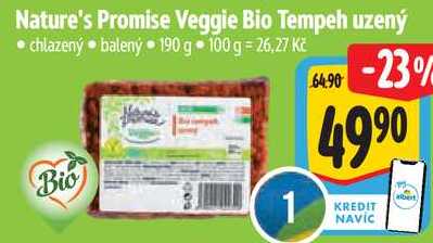 Nature's Promise Veggie Bio Tempeh uzený, 190 g
