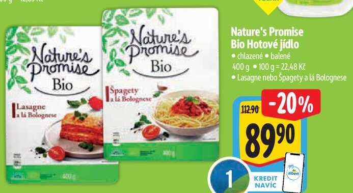 Nature's Promise Bio Hotové jídlo, 400 g