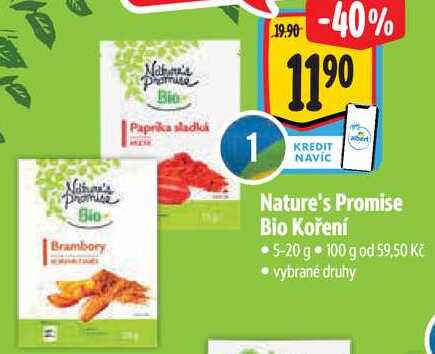 Nature's Promise Bio Koření, 5-20 g 