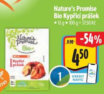 Nature's Promise Bio Kypřící prášek, 12 g