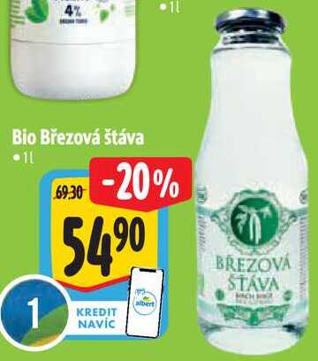 Bio Březová štáva, 1 l