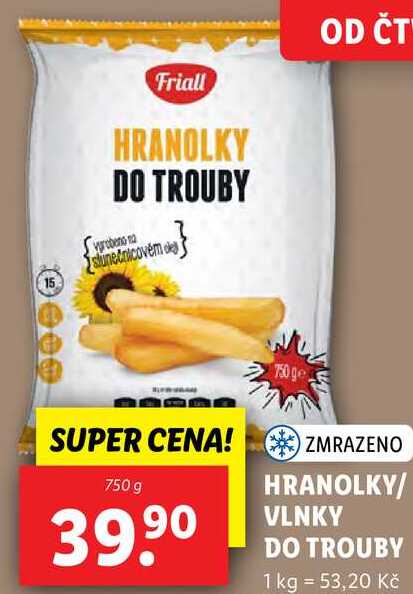 HRANOLKY/VLNKY DO TROUBY, 750 g
