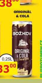 BOŽKOV ORIGINAL & COLA 0,25L míchaný nápoj