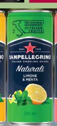 SANPELLEGRINO 330 ml Naturali LIMONE & MENTA 