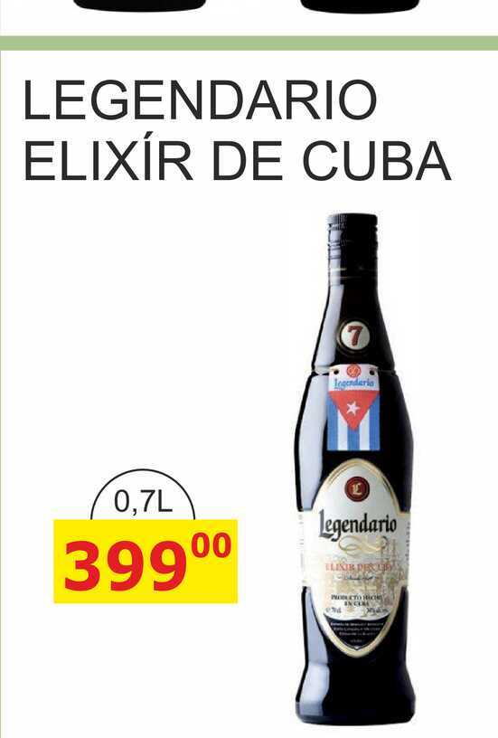 LEGENDARIO ELIXÍR DE CUBA 0,7L