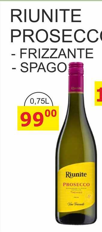 RIUNITE PROSECCO - FRIZZANTE 0,75L