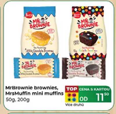 MrBrownie brownies, MrsMuffin mini muffins 50g, 200g   