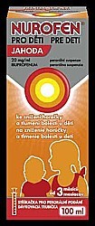 NUROFEN pro děti Jahoda 20 mg/ml perorální suspenze 100 ml
