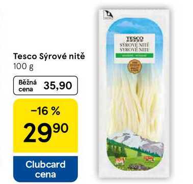 Tesco Sýrové nitě, 100 g  