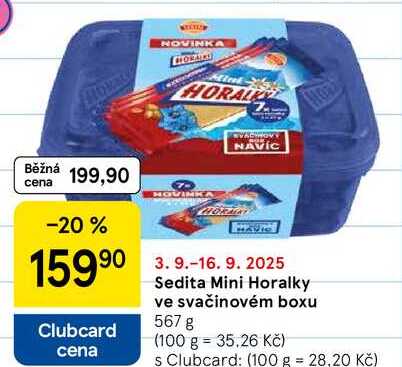Sedita Mini Horalky ve svačinovém boxu, 567 g 