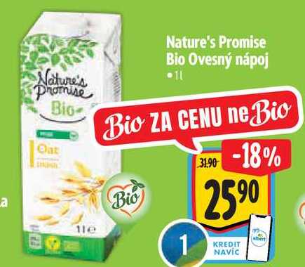  Nature's Promise Bio Ovesný nápoj  1 l