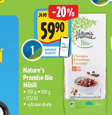  Nature's Promise Bio Müsli 350 g  