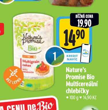  Nature's Promise Bio Multicereální chlebíčky 100 g 