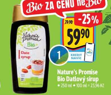   Nature's Promise Bio Datlový sirup  250 ml  