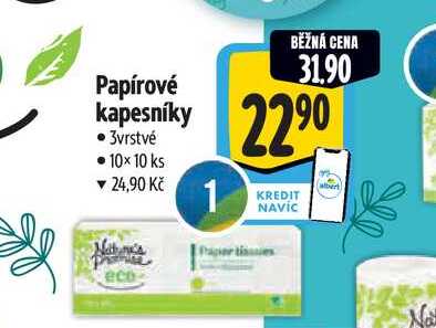 Papírové  kapesníky 10×10 ks 