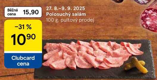 Polosuchý salám, 100 g