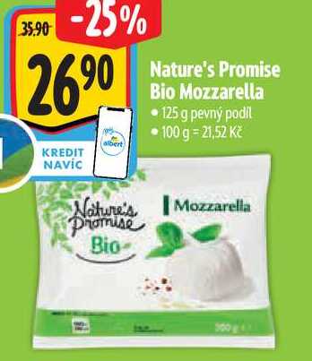  Nature's Promis Bio Mozzarella  125 g  