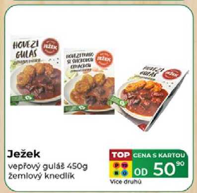 Ježek vepřový guláš 450g žemlový knedlík 