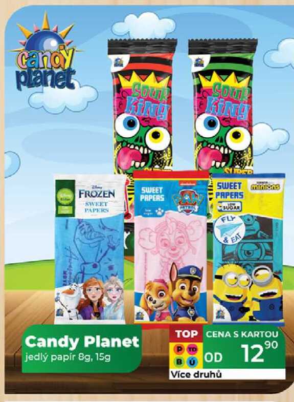Candy Planet jedlý papír 8g, 15g 