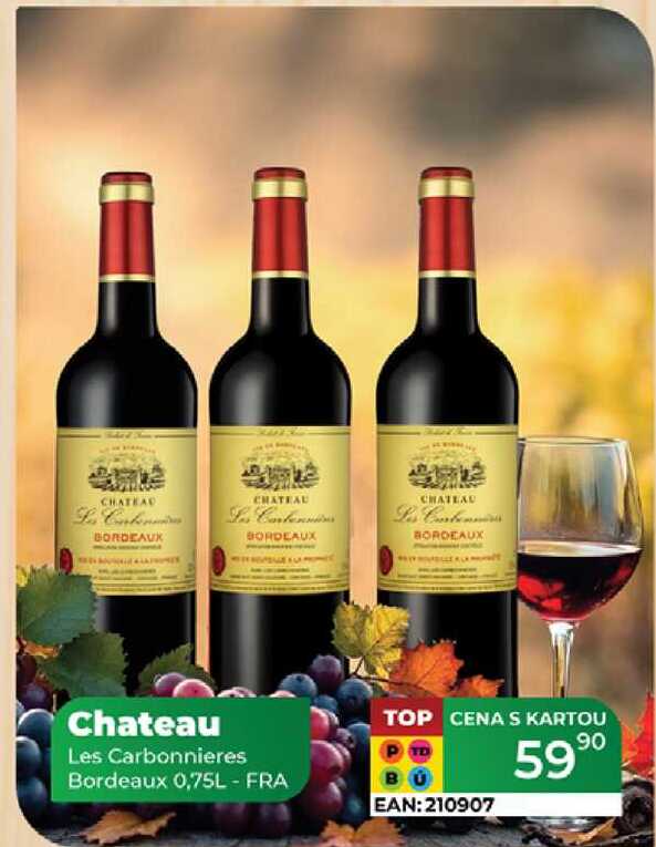 Chateau Les Carbonnieres Bordeaux 0,75L - FRA 