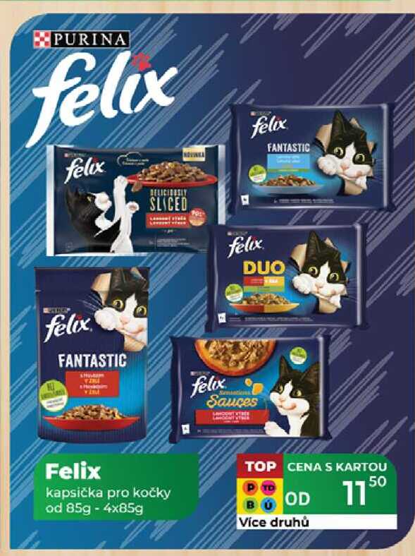 Felix kapsička pro kočky od 85g - 4x85g 