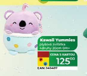 Kawali Yummies plyšová zvilátka 4druhy 20cm 0m+  
