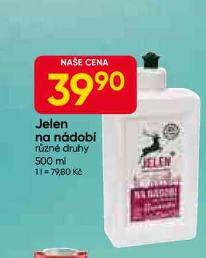 Jelen na nádobí různé druhy 500 ml