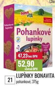 LUPÍNKY BONAVITA pohankové, 375g 