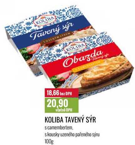 KOLIBA TAVENÝ SÝR 100g 