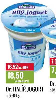 Dr. HALÍŘ JOGURT 400g 