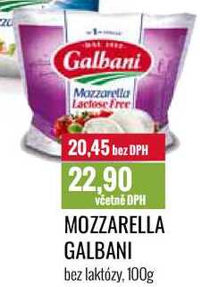 MOZZARELLA GALBANI bez laktózy, 100g 