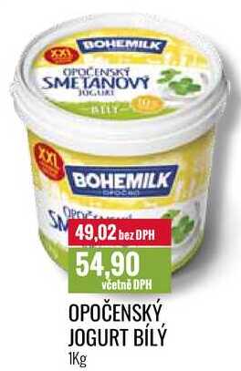 OPOČENSKÝ JOGURT BÍLÝ 1Kg 