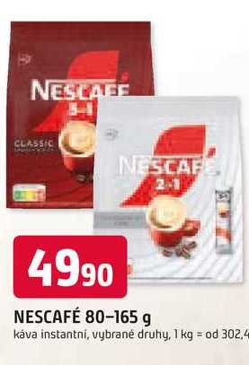 NESCAFÉ 80-165 g káva instantní