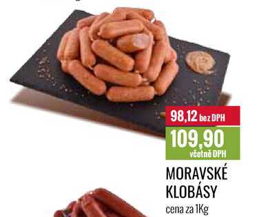 MORAVSKÉ KLOBÁSY cena za 1Kg 