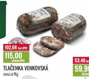 TLAČENKA VENKOVSKÁ cena za 1Kg