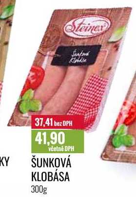 ŠUNKOVÁ KLOBÁSA 300g 