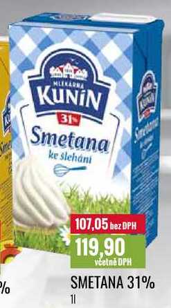 SMETANA 31% 1l