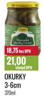 OKURKY 3-6cm 370ml 