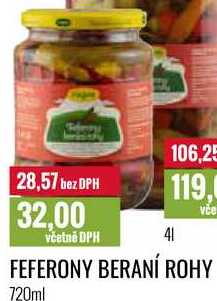 FEFERONY BERANÍ ROHY 720ml 