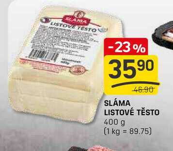 SLÁMA LISTOVÉ TĚSTO 400 g