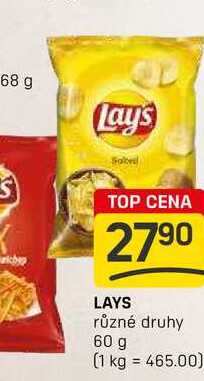 LAYS různé druhy 60 g
