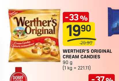 WERTHER'S ORIGINAL CREAM CANDIES 90 g 
