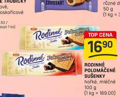 RODINNÉ POLOMÁČENÉ SUŠENKY hořké, mléčné 100g